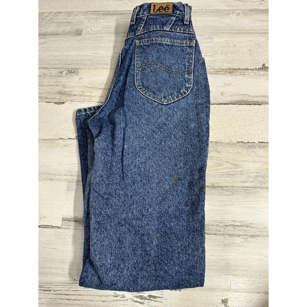 Vintage 90s Lee Jeans Women's Size 6 High Waist Mom Tapered Denim *See Meas - Picture 5 of 14